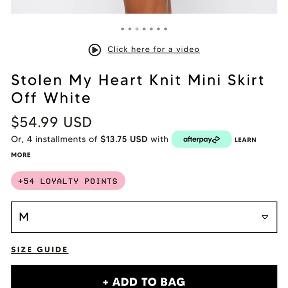 WHITE FOX SKIRT - Picture 7 of 7